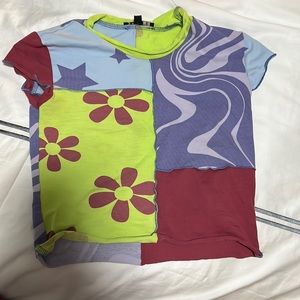 Mardi Gras themed set with Flared pants